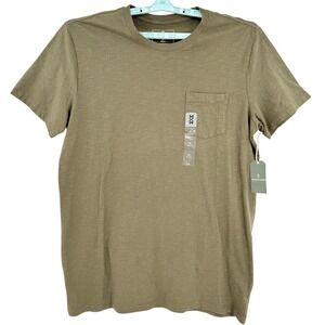 Mutual Weave Men's Short Sleeve Olive Bark T-shirt Big Tall Size XLT Pocket NWT